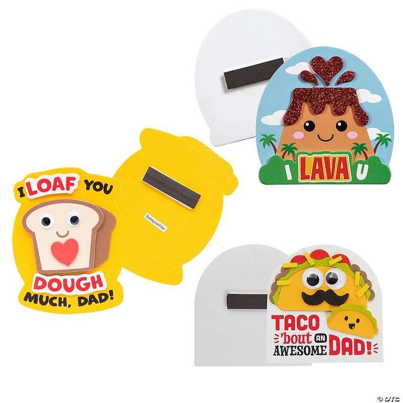 Father’s Day Magnet Craft Kit Assortment - Makes 36 | Oriental Trading Company