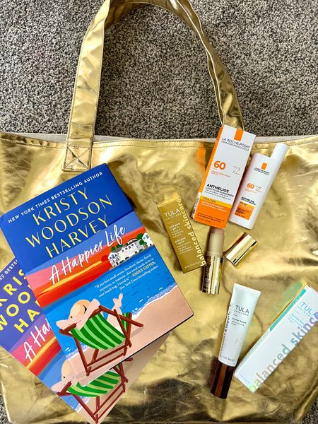 Summer essentials 
🚨promo codes

A good Summer book
Kristy Woodson Harvey
A happier Life

🚨A great tote  the Large metallic tote by Quilted Koala- silver is available/ gold will be restocked 
Save 20% with code DARCY20 

🚨Tula Bronzing drops and gold balm stick cooling & brighten
Save 15% with code DARCY15

La Roche Posay 60 broad spectrum  spf ultra light  




#LTKStyleTip #LTKSwim #LTKBeauty