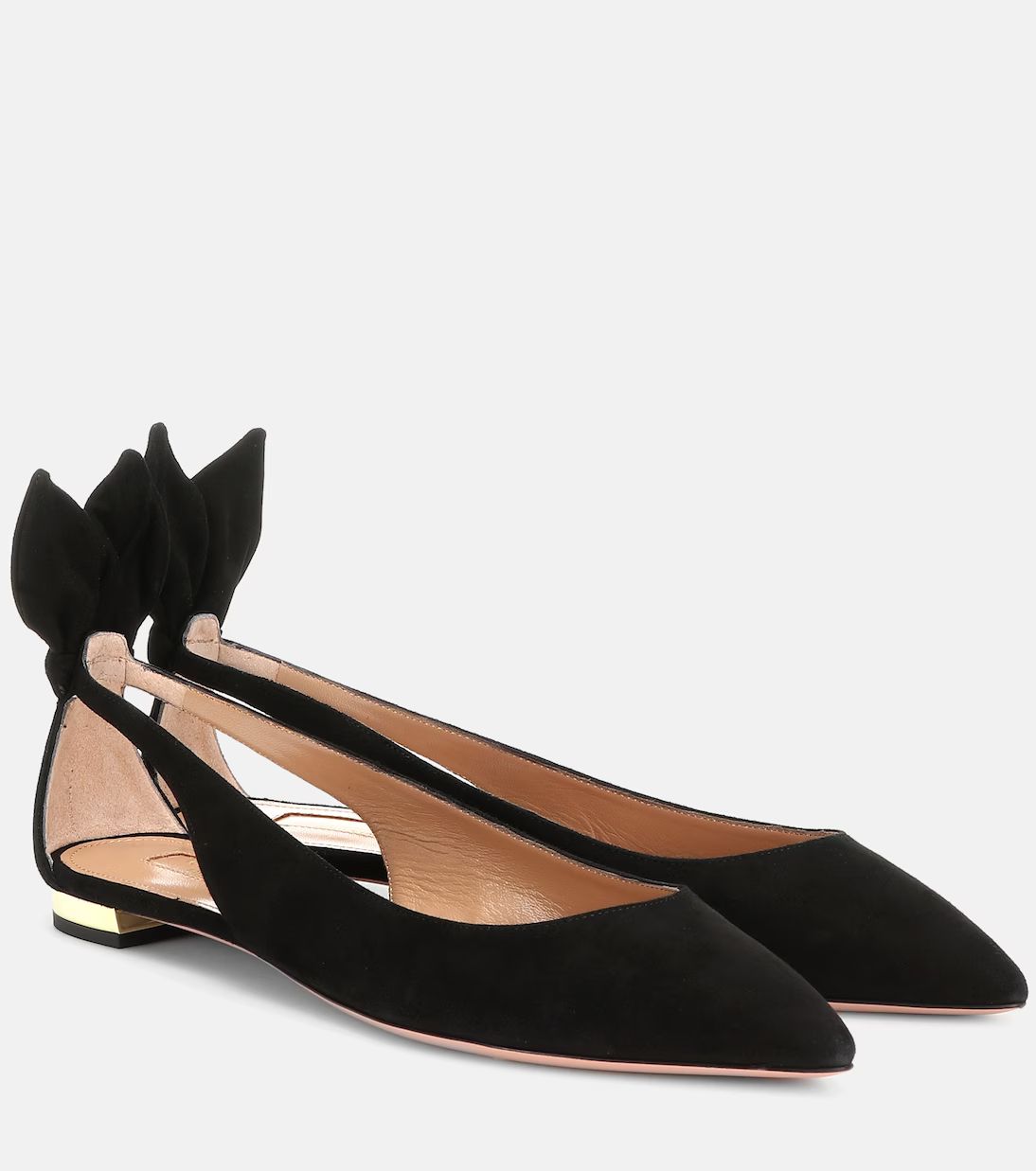 Bow Tie suede ballet flats | Mytheresa (US/CA)