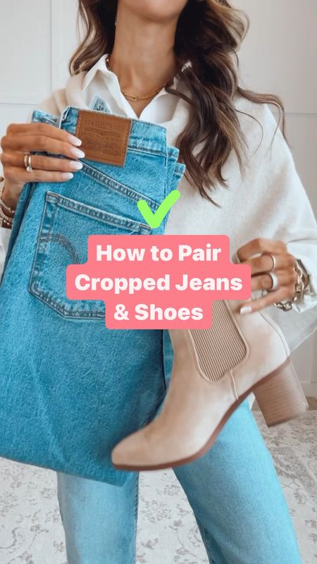 How to Pair Cropped Jeans & Shoes | How to Style Cropped Jeans and Shoes | Straight Jeans

#LTKfindsunder100 #LTKfindsunder50 #LTKstyletip