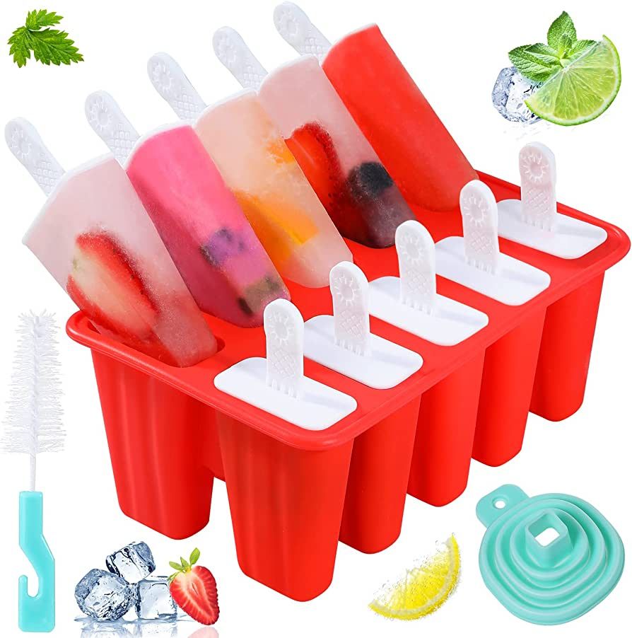 Popsicle Molds,Silicone Ice Pop Molds,BPA Free Popsicle Mold Reusable Easy Release Ice Pop Maker,... | Amazon (US)