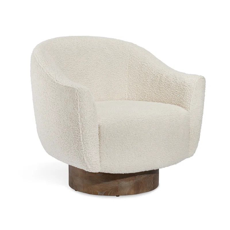 Simone Upholstered Swivel Barrel Chair | Wayfair North America