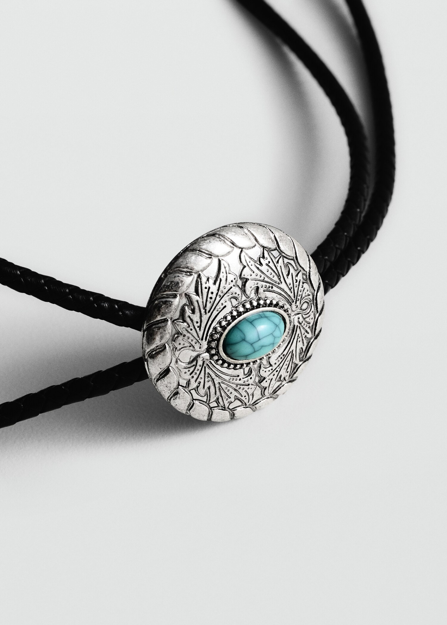 Beaded cord necklace | MANGO (US)