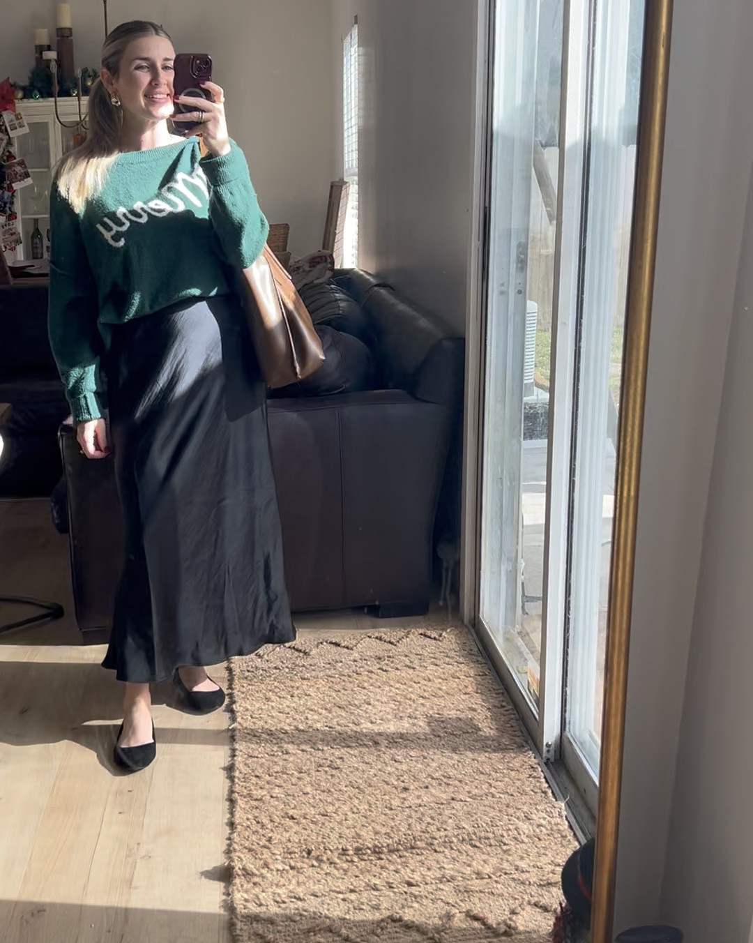 The softest comfiest silkiest skirt from target 🖤

#LTKootd #LTKHoliday #LTKFindsUnder50