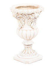 22in Indoor Outdoor Pedestal Urn Shaped Planter | Marshalls