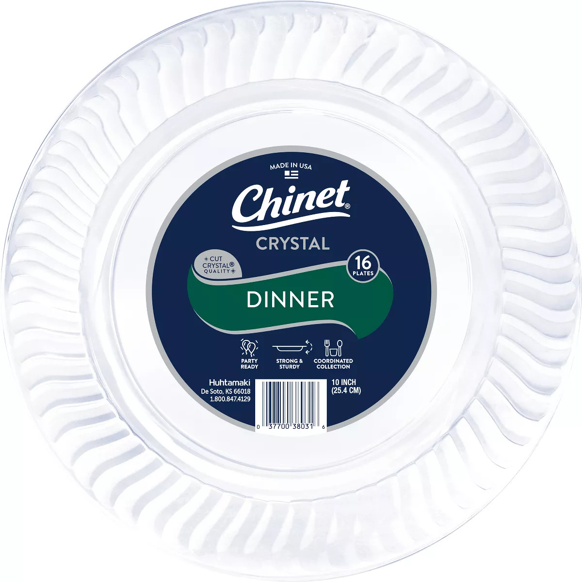 Chinet Crystal Dinner Plate 10" - 16ct | Target