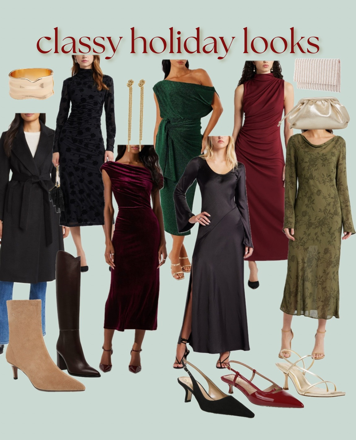 Classy holiday looks / Christmas event outfits / holiday party dresses ❤️🎁

#LTKHoliday #LTKFindsUnder100 #LTKSeasonal