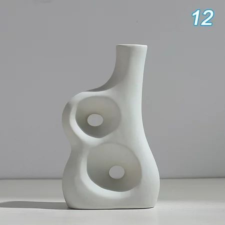 Small Ceramic Vases Modern Ceramic Vase For Flowers Pampas Grass Nordic Vases For Table Centerpiece  | Walmart (US)