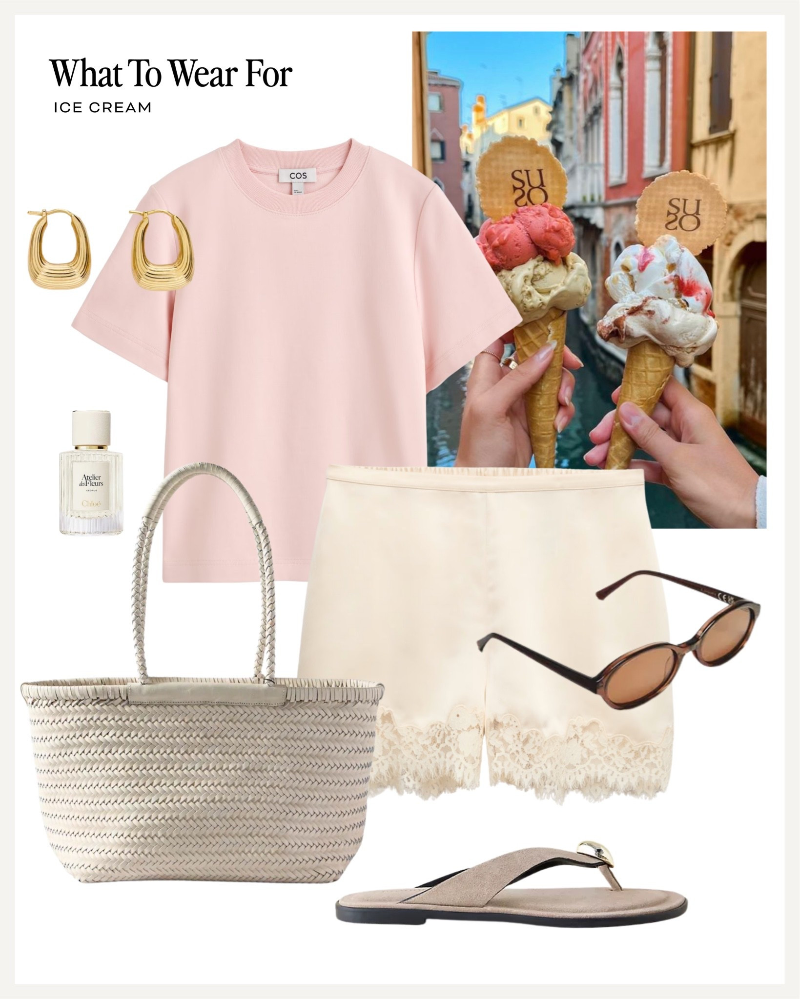 Heatwave approved outfits 🍦

Pink top, lace shorts, woven bag, suede sandals, summer outfits

#LTKsummer
