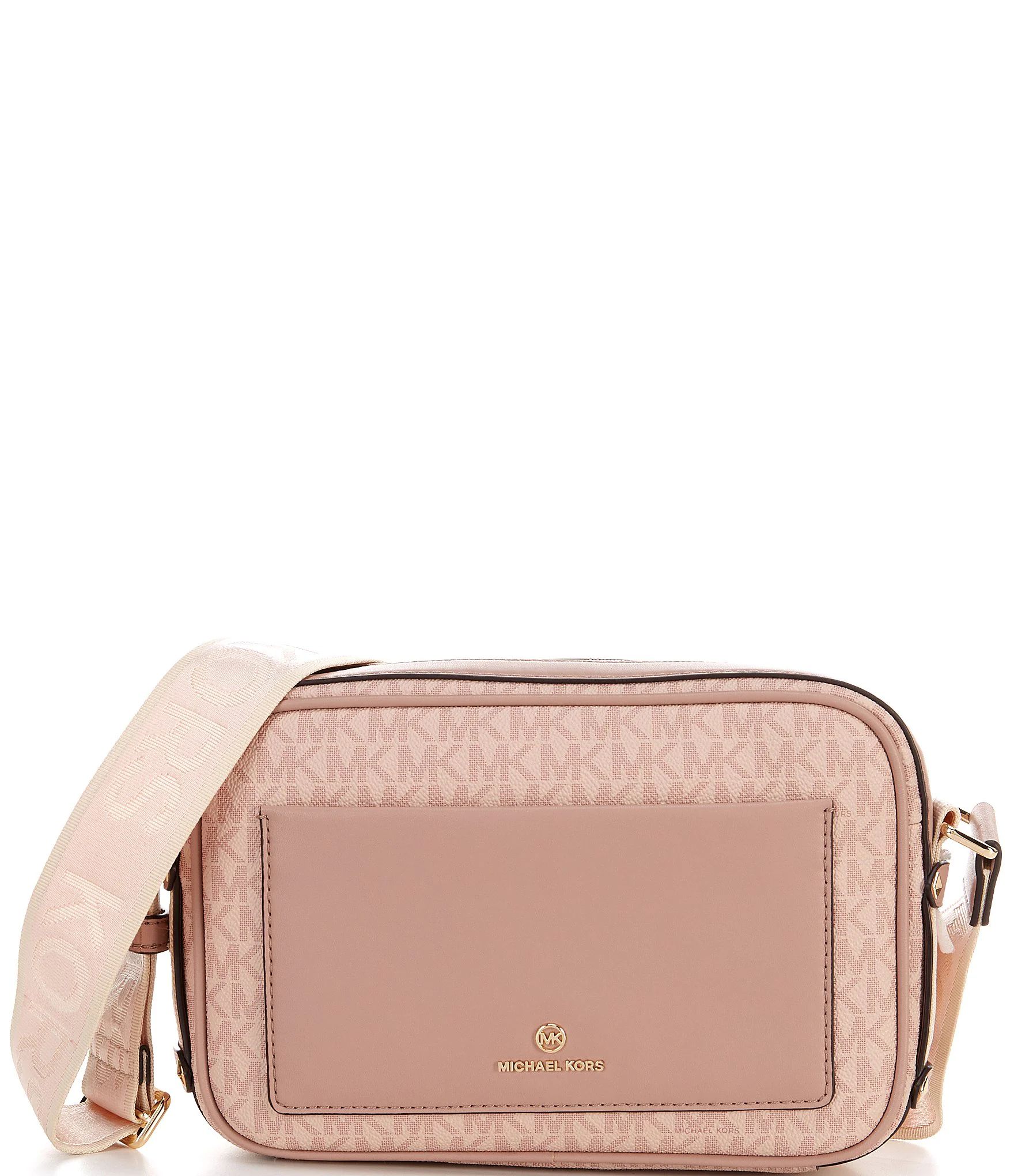 Maeve East West Signature Logo Semi Lux Pocket Crossbody Bag | Dillard's