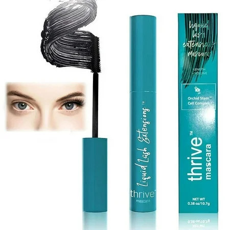 Thrive Mascara Liquid Lash Extension Thrive Cosmetics Mascara Thrive Mascara Black Volume and Length | Walmart (US)