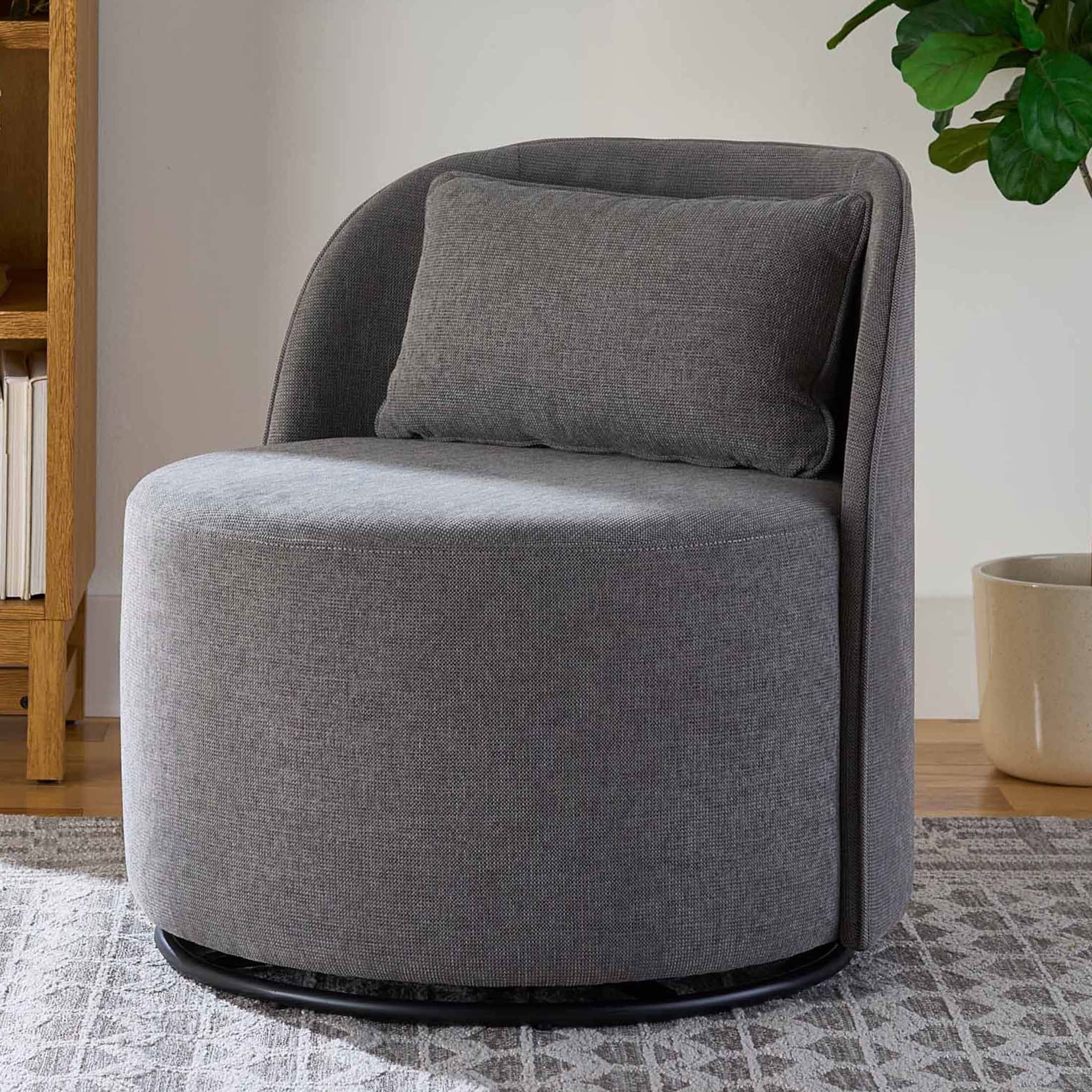 Better Homes & Gardens Juliet Accent Swivel Chair, Gray | Walmart (US)