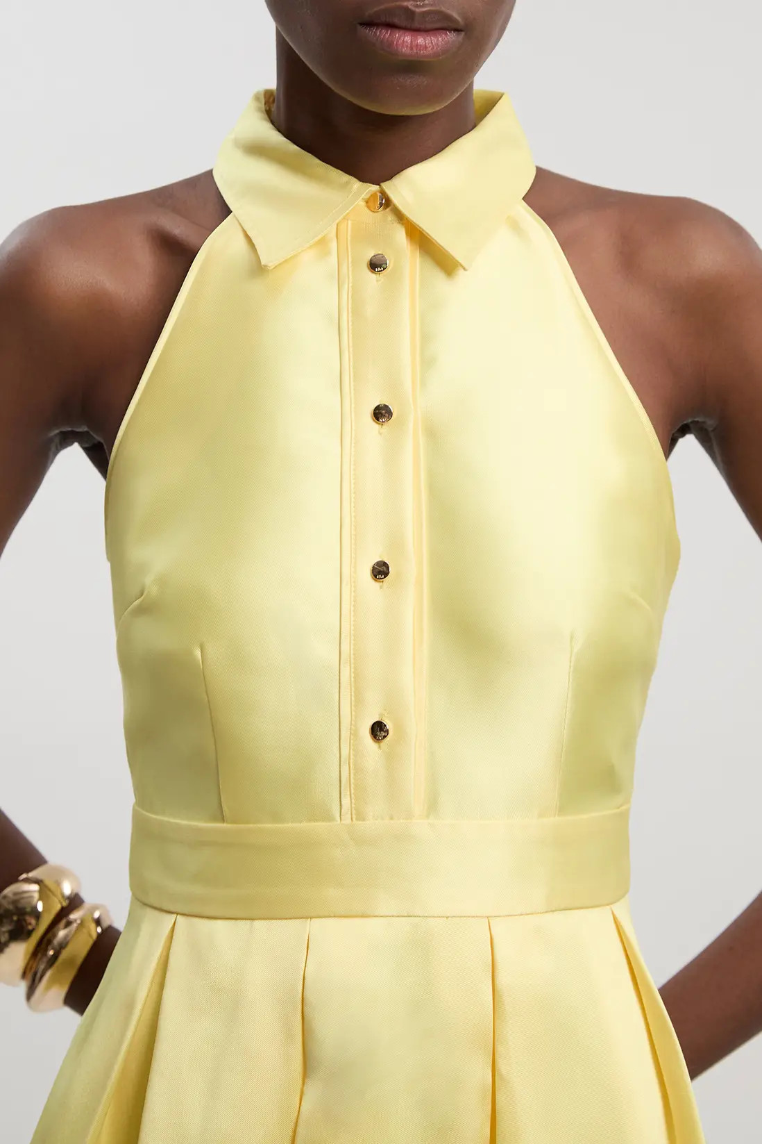 Twill Collared Maxi Dress | Karen Millen UK + IE + DE + NL