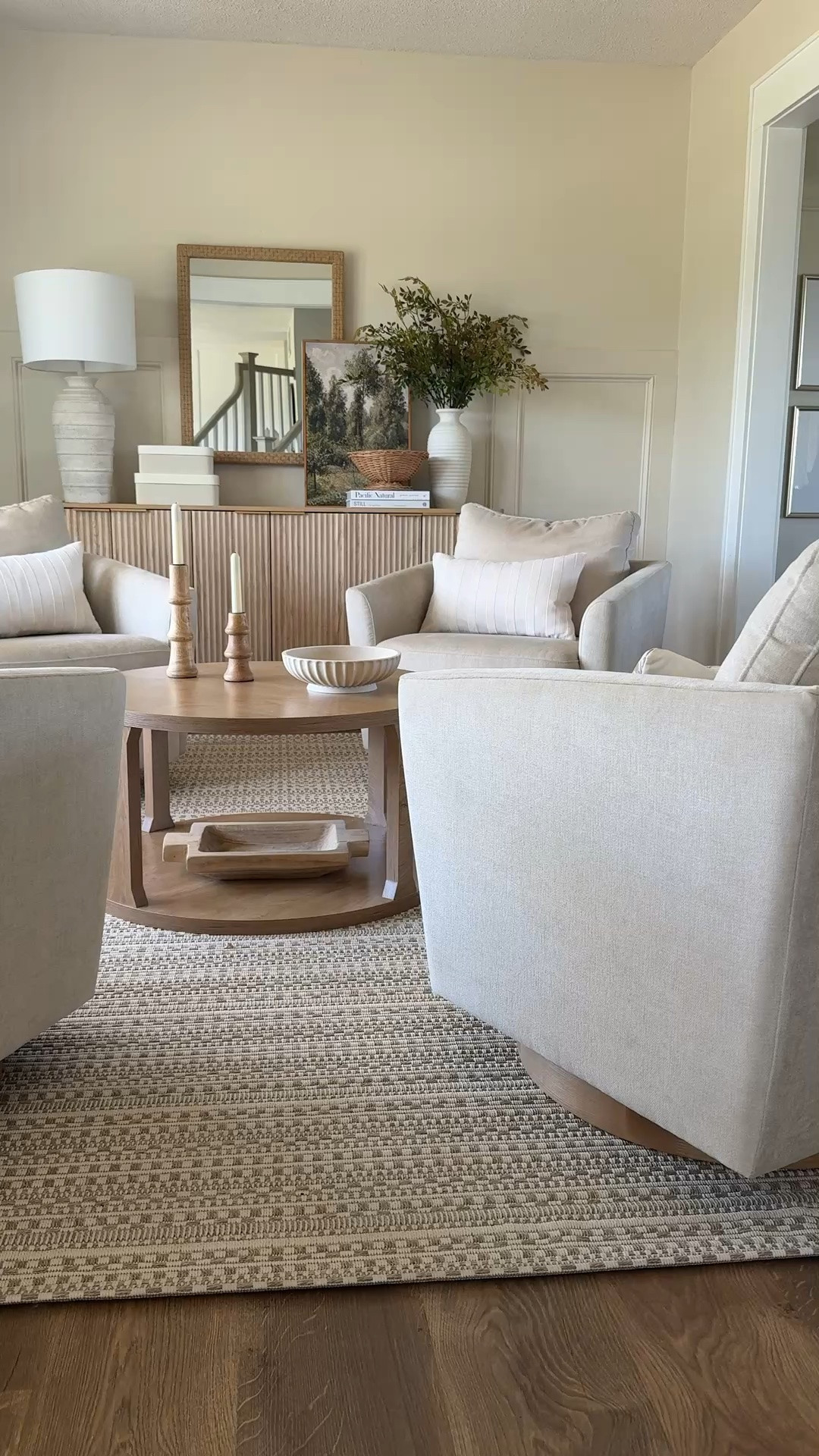 #ad loving the new additions to our sitting room all available at @Wayfair Budget friendly coffee table, rug and sideboard - all amazing high end looks for less! #wayfair #wayfairpartner

#LTKHome #LTKSaleAlert