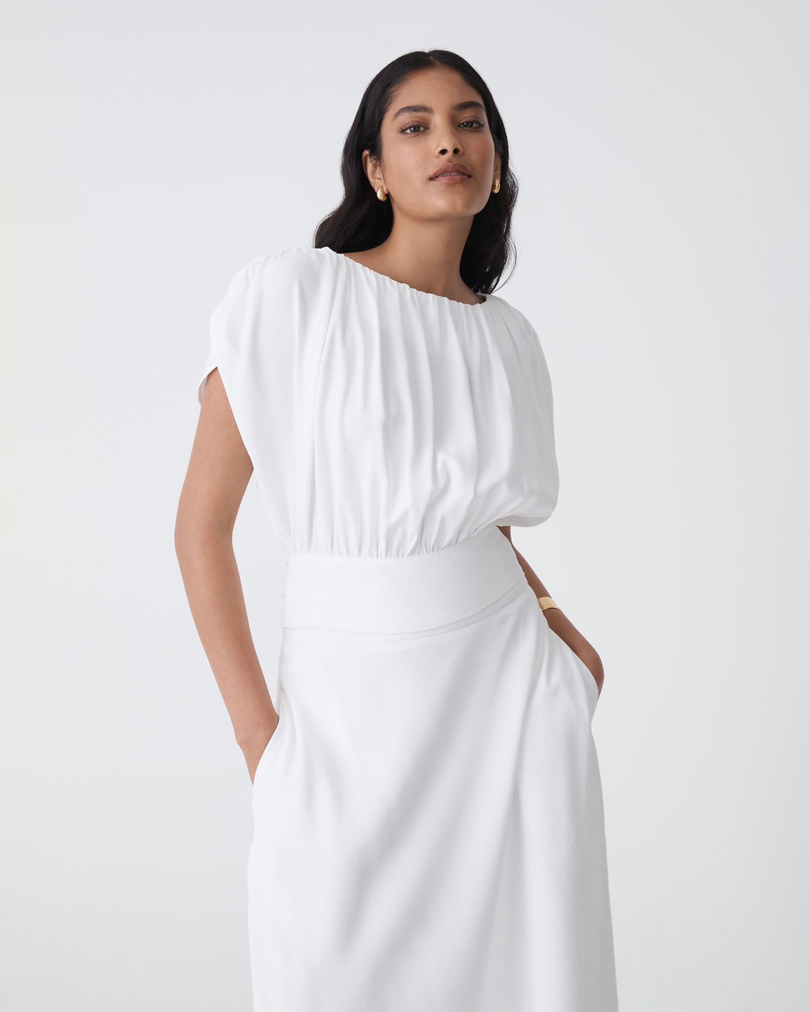 Goulbury Tie Waist Top | FORCAST