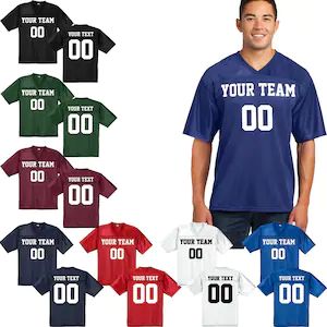 Customized Football JERSEY MESH Personalized Football Jersey - Etsy | Etsy (US)