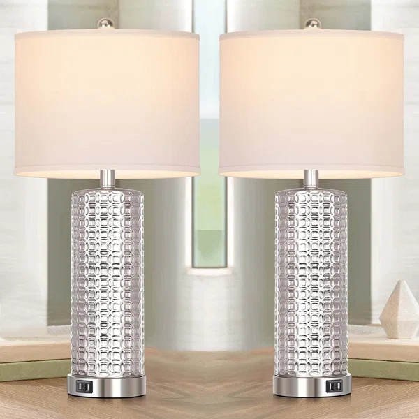 Metal USB Table Lamp (Set of 2) | Wayfair North America