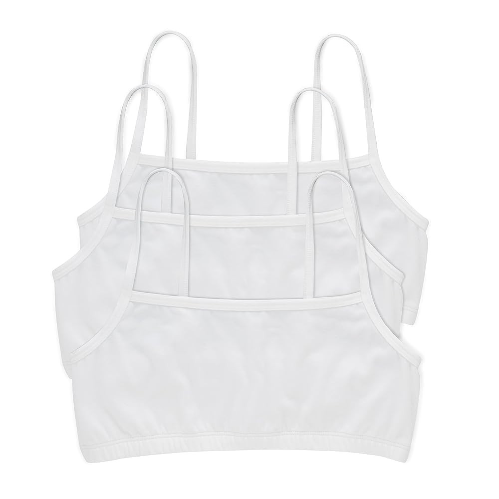 Hanes Women's Cotton String Bralette (3 Pack) | Amazon (US)