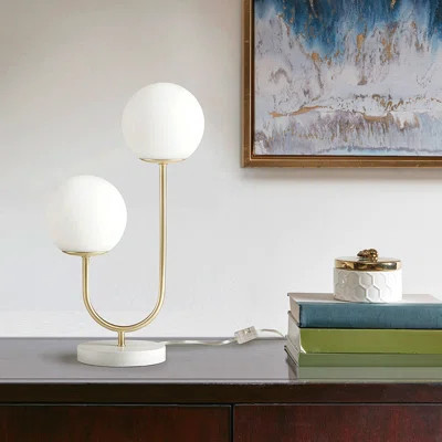 Table Lamp - Metal Frame, 2-Light Globe Design | Wayfair North America
