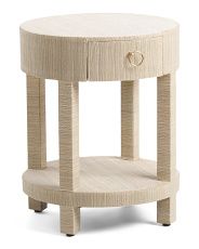 18x22 Natural Odelia Round Accent Table | Marshalls