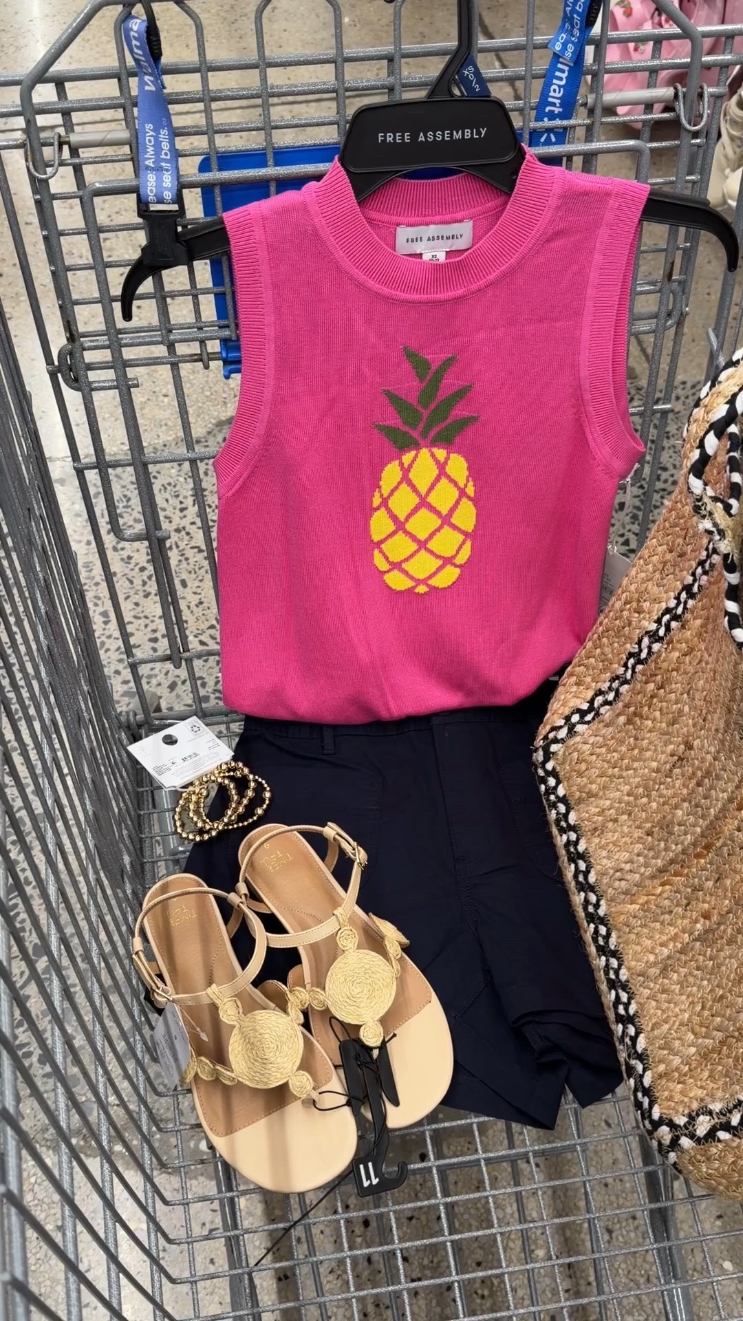 Walmart summer outfit idea with this knit top and cotton shorts that’s giving J.Crew or Lily Pulitzer for less. #walmartfashion

#LTKOver40
