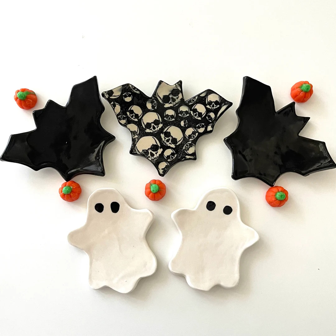 Bat Spoon Rest Ghost Coffee Rest Gothic Ring Dish Teacher - Etsy | Etsy (US)