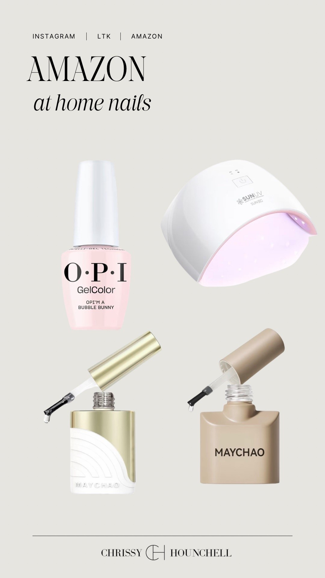 Products I use to get the best at home manicures that last

#Amazon #AmazonShopping #Nails #NailsAtHome

#LTKmorningroutine #LTKSaleAlert #LTKBeauty