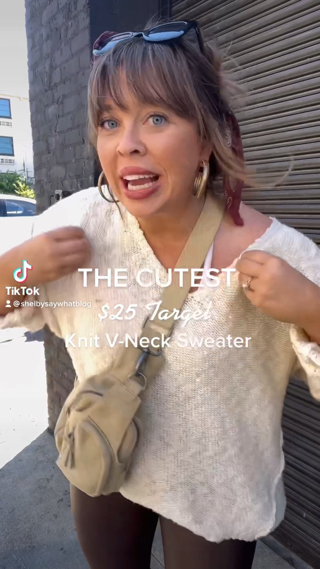 $25 target knit sweater. This net V-neck sweater is on sale for $20  today! I’m wearing a size XL. 

#LTKsalealert #LTKSeasonal #LTKunder50