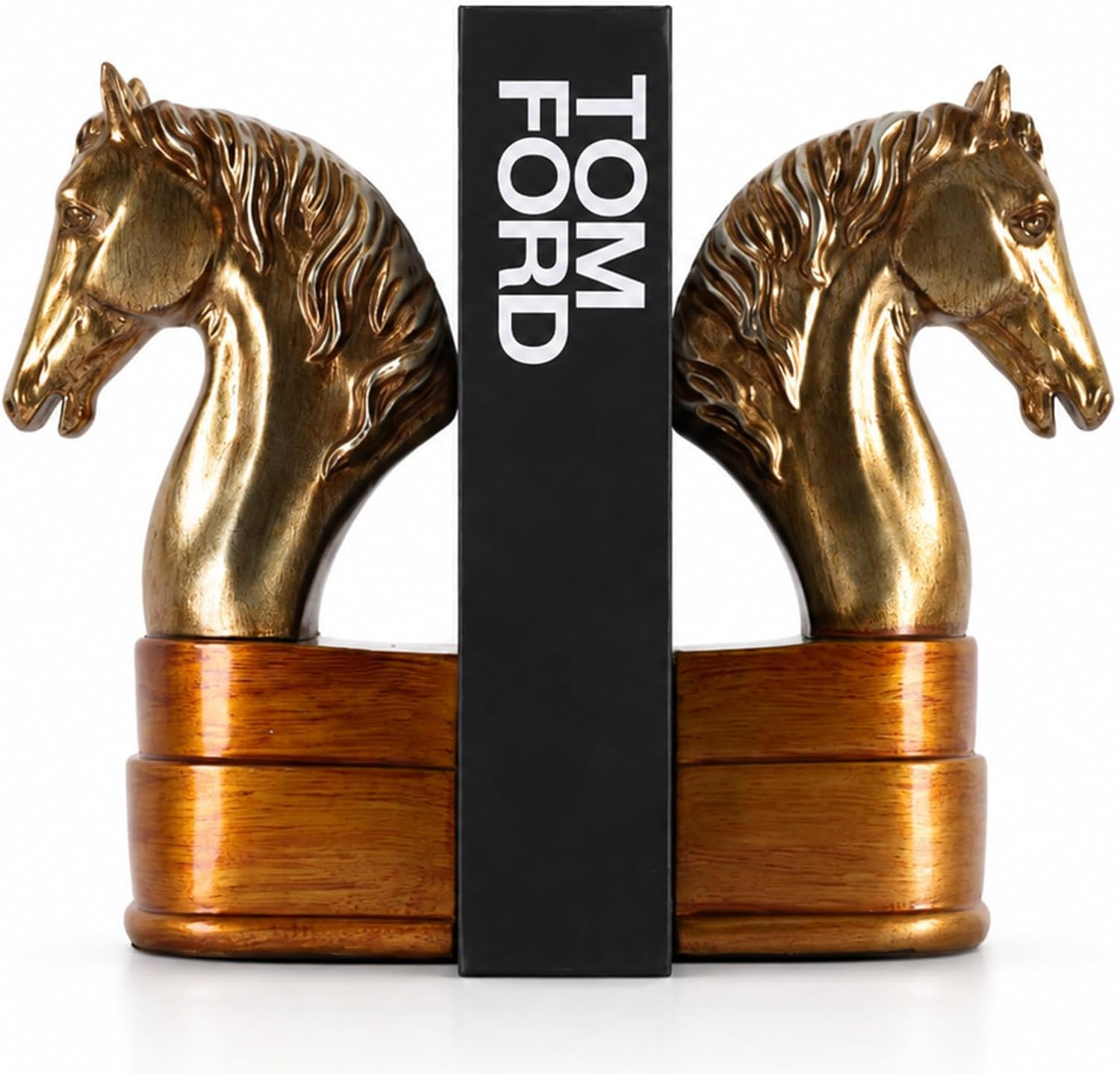 Horse Bookends Set of 2, Western Equestrian Book Ends for Shelves | Amazon (US)