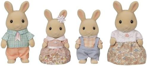 Calico Critters Milk Rabbit Family Family, Set of 4 Collectible Doll Figures | Amazon (CA)