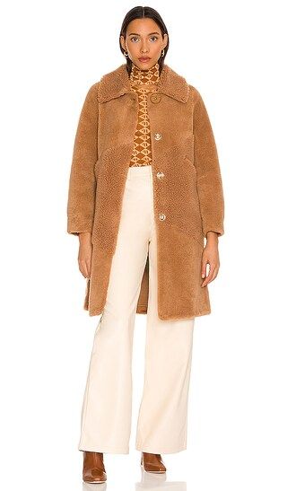 Carrie Coat in Chestnut | Revolve Clothing (Global)