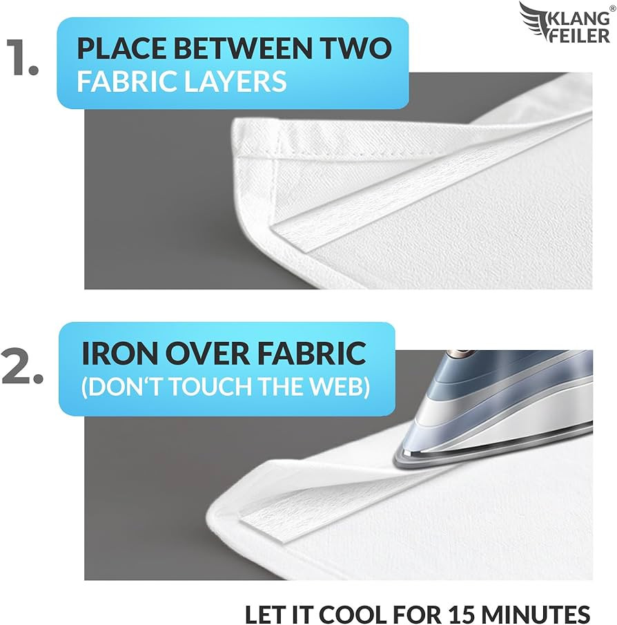 Klangfeiler® Iron on Hemming Web - 0.75 INCH x 32 Yards - Extra Strong - Iron Required | Amazon (US)