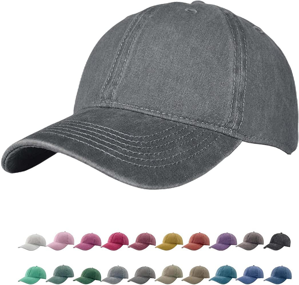 TSSGBL Vintage Washed Baseball Caps M,L,XL,XXL, Unstructured Low Profile Adjustable Cotton Dad Ha... | Amazon (US)