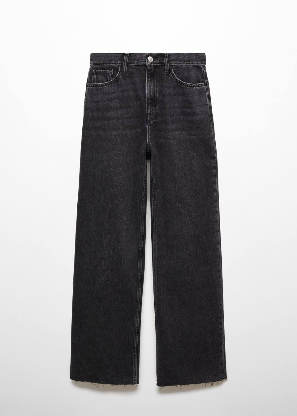 High-waist wideleg jeans -  Women | Mango United Kingdom | MANGO (UK)