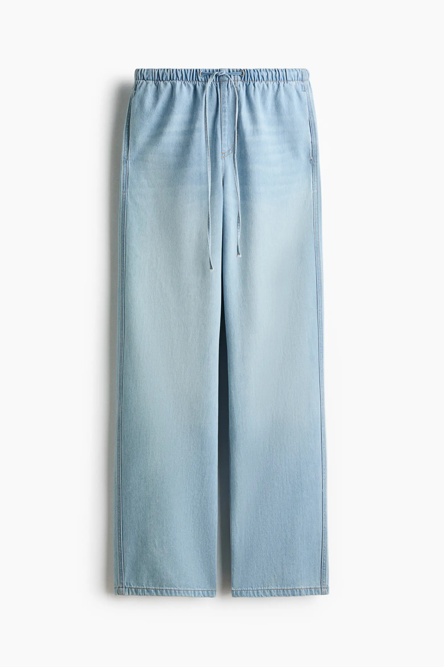 H&M Denim Drawstring Pants (Women) | Nordstrom | Nordstrom