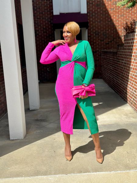 Pink and Green Colorblock Dress

#LTKover40 #LTKSeasonal #LTKfindsunder50