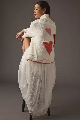 Maeve Heart Cardigan Sweater | Anthropologie (US)