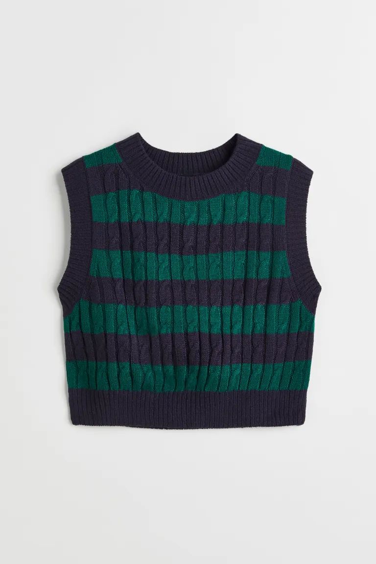Jacquard-knit sweater vest | H&M (UK, MY, IN, SG, PH, TW, HK)