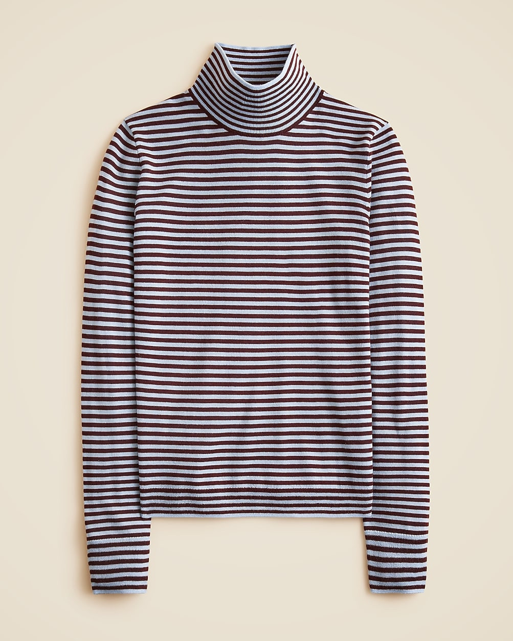 Carolyn turtleneck sweater in striped merino wool | J. Crew US