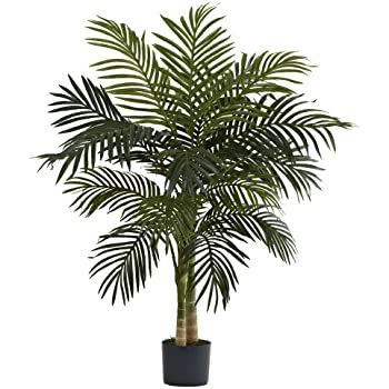 Nearly Natural 5263-0308 56in. Areca Palm Silk Tree with Basket | Amazon (US)