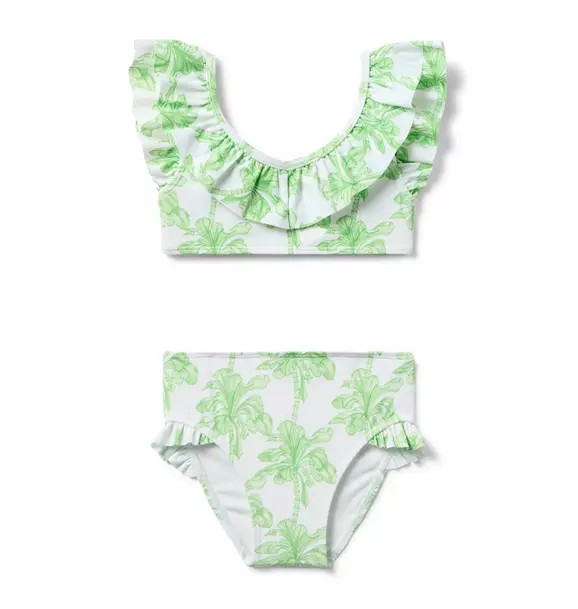 Recycled Palm Tree Ruffle 2-Piece Swimsuit | Janie and Jack