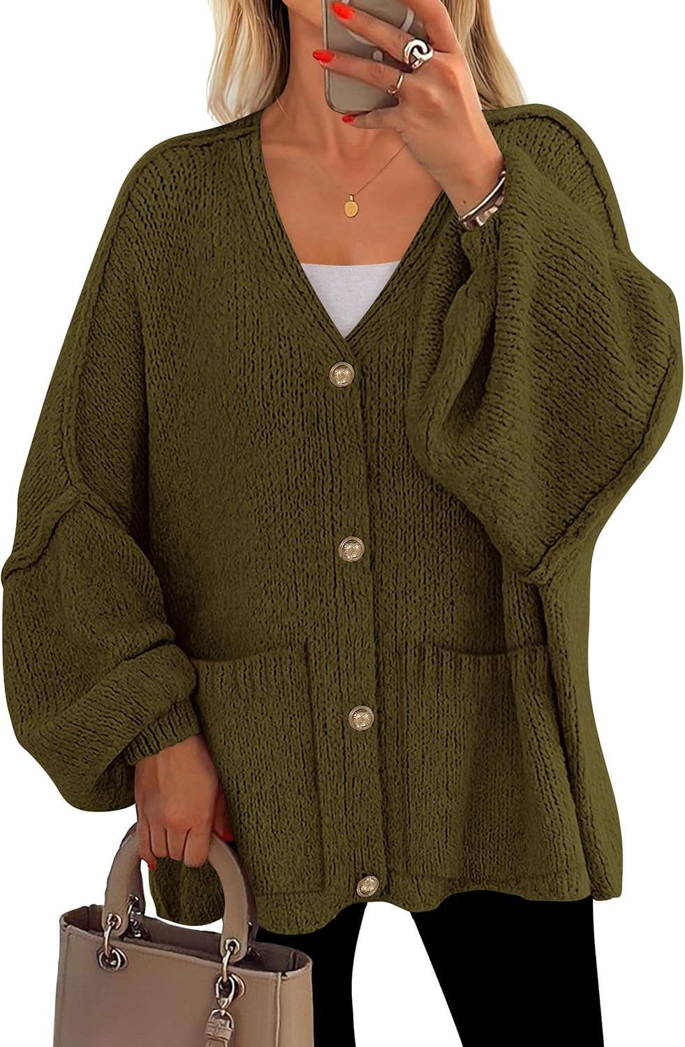 PRETTYGARDEN Oversized Chunky Cardigan Sweaters for Women | Amazon (US)