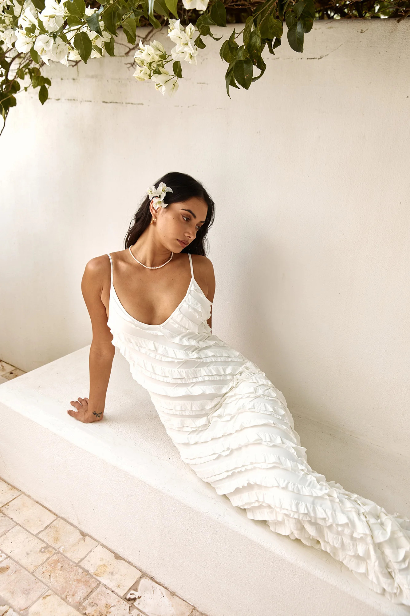Sound Of Angels Maxi Dress White | Fortunate One