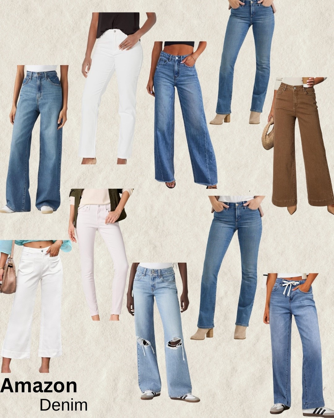 Women's denim. Women's pants. High waisted denim. Ripped jeans. Women's jeans. White jeans. Skinny jeans. Boot cut jeans. Wide leg jeans. Colored jeans. Spring jeans from Amazon 

#LTKSeasonal #LTKootd #LTKdayinmylife