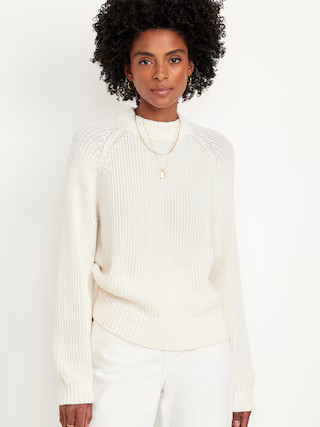 Shaker Stitch Crop Sweater | Old Navy (US)