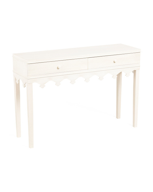 47.25x32 Two Drawer Console Table | TJ Maxx