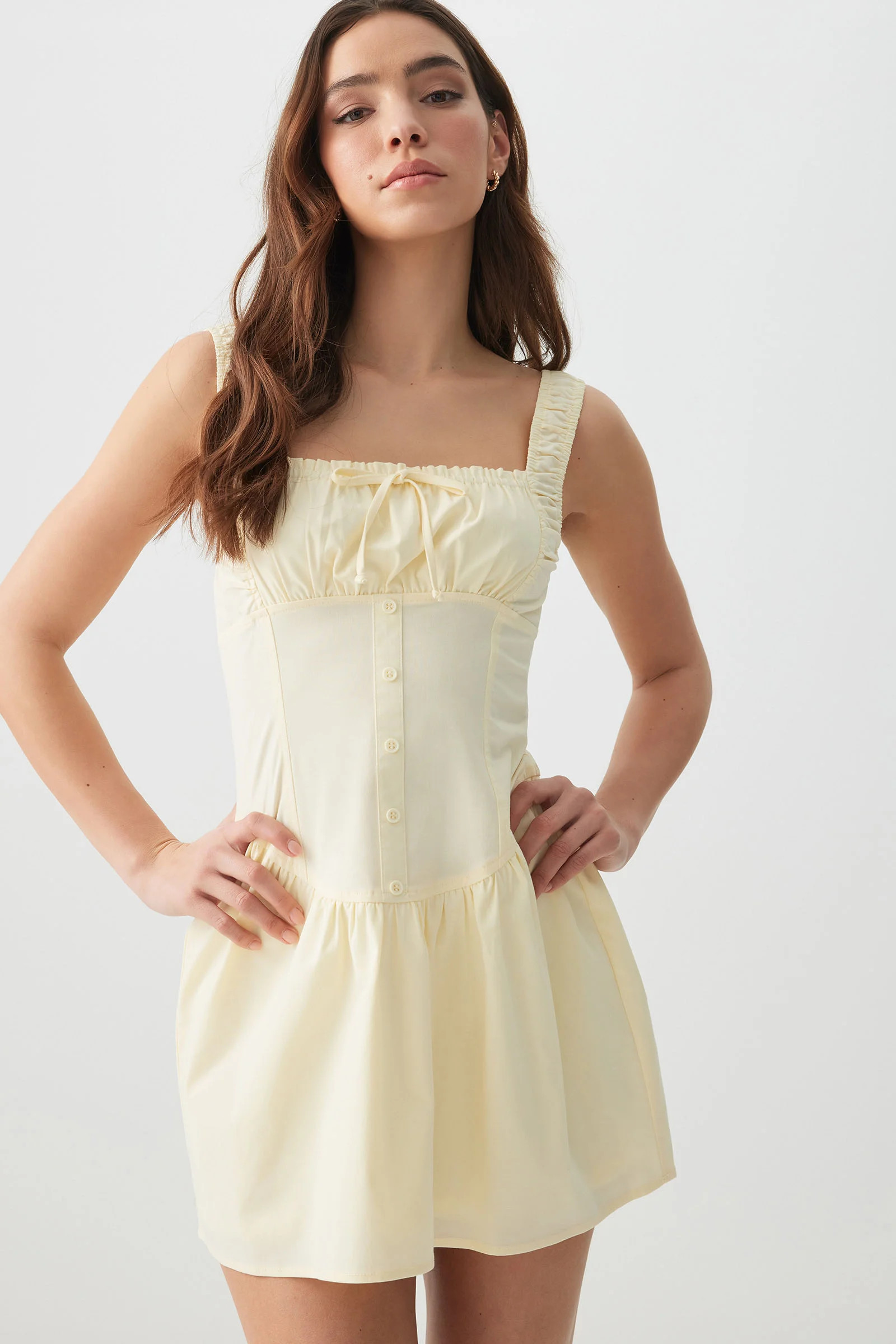 Drop Waist Milkmaid Mini Dress | Ardene