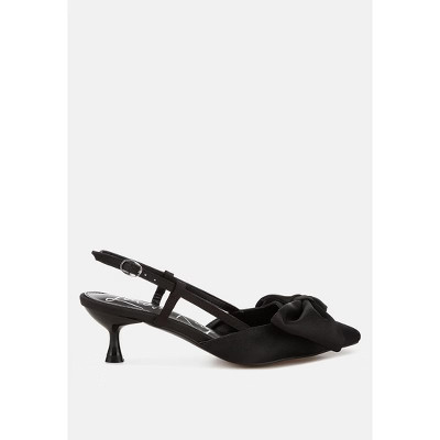 Okshak Satin Bow Slingback Sandals | Target
