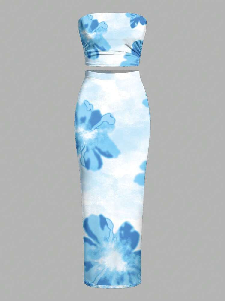 SHEIN BAE Floral Printed Summer Women's 2 Piece Set | SHEIN