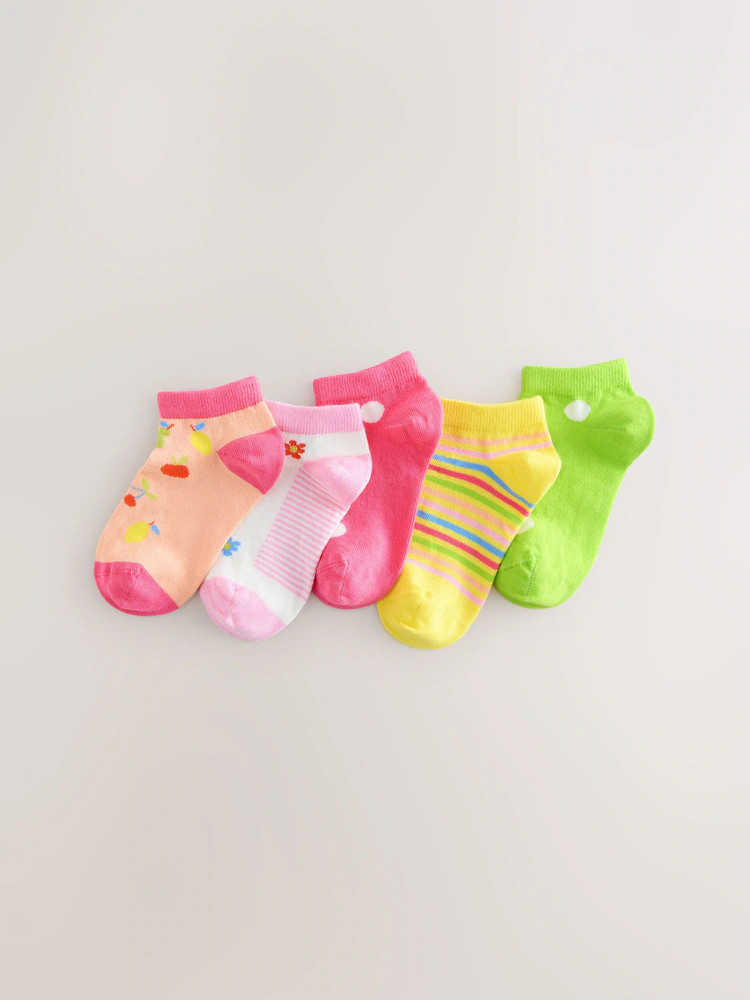 Multi Cotton Rich Trainer Socks 5 Pack | Next US